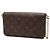 Borsa a tracolla Louis Vuitton Monogram Pochette Felicie Marrone - vista 2