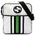 Borsa a tracolla Gucci GG Supreme Interlocking G Web bianca Bianco