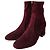 Valentino Rockstud Botines de Ante Morado Púrpura - vista 4