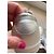 Sneakers Chanel CC Logo in pelle argento Bianco Silver hardware - vista 10