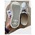 Sneakers Chanel CC Logo in pelle argento Bianco Silver hardware - vista 14