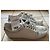 Sneakers Chanel CC Logo in pelle argento Bianco Silver hardware - vista 17