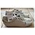 Sneakers Chanel CC Logo in pelle argento Bianco Silver hardware - vista 18