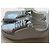 Sneakers Chanel CC Logo in pelle argento Bianco Silver hardware - vista 2