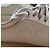 Sneakers Chanel CC Logo in pelle argento Bianco Silver hardware - vista 3