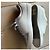 Sneakers Chanel CC Logo in pelle argento Bianco Silver hardware - vista 5