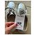 Sneakers Chanel CC Logo in pelle argento Bianco Silver hardware - vista 8