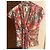 Diane von Furstenberg Blusa de seda estampado floral rojo Blanco Hardware de plata - vista 13