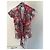 Diane von Furstenberg Blusa de seda estampado floral rojo Blanco Hardware de plata - vista 2