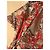 Diane von Furstenberg Blusa de seda estampado floral rojo Blanco Hardware de plata - vista 6