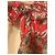 Diane von Furstenberg Blusa de seda estampado floral rojo Blanco Hardware de plata - vista 8