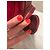 Lancel Borsa Hobo in pelle rossa Rosso - vista 11