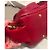 Lancel Borsa Hobo in pelle rossa Rosso - vista 8
