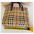 Borsa Tote Burberry Haymarket Check Marrone Beige - vista 14