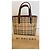 Borsa Tote Burberry Haymarket Check Marrone Beige - vista 5