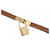 Hermès Kelly Watch Yellow Gold with Brown Leather Strap Golden  - view 2