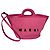 Marni Borsa Tote in Rafia Rosa