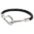Hermès HERMES Jumbo H Leather Charm Bracelet Black Silvery  - view 1