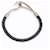 Hermès HERMES Jumbo H Leather Charm Bracelet Black Silvery  - view 5