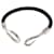 Hermès HERMES Jumbo H Leather Charm Bracelet Black Silvery  - view 6