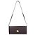 Bolsa de ombro horizontal em couro BVLGARI Bulgari com fecho turnlock