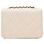 Borsa a tracolla Chanel Ivory Lamb Gripoix Matelassé Bianco - vista 3