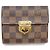Portafoglio Louis Vuitton N60005 Koala Tri-fold Marrone Rosso