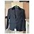 Maliparmi Malip Costume Smoking Garçon en Laine Bleu Marine Noir - vue 5
