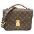 Borsa a mano Louis Vuitton Pochette Métis MM da donna Marrone