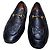 Mocassini Gucci in pelle nera con logo GG in rilievo Nero