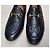 Mocassini Gucci in pelle nera con logo GG in rilievo Nero - vista 2