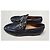 Mocassini Gucci in pelle nera con logo GG in rilievo Nero - vista 4