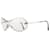 Chanel by Karl Lagerfeld 2000er '4030' Aviator Wrap Mask Shield Sonnenbrille Silber  - Ansicht 1