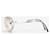 Chanel by Karl Lagerfeld 2000er '4030' Aviator Wrap Mask Shield Sonnenbrille Silber  - Ansicht 3