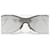 Chanel by Karl Lagerfeld 2000er '4030' Aviator Wrap Mask Shield Sonnenbrille Silber  - Ansicht 6