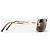 Gafas de sol Chanel 2000s Rimless '4017 D' CC Rhinestone Dorado - vista 4