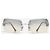 Gafas de sol Chanel 2000s Rimless '4017 D' CC Rhinestone Plata - vista 2