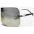 Gafas de sol Chanel 2000s Rimless '4017 D' CC Rhinestone Plata - vista 5