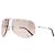 Dior by Galliano 2000s 'Dior Windshield 1' Aviator Wrap Sonnenbrille Silber