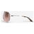 Dior by Galliano 2000s 'Dior Windshield 1' Aviator Wrap Sonnenbrille Silber - Ansicht 3