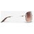 Dior by Galliano 2000s 'Dior Windshield 1' Aviator Wrap Sonnenbrille Silber - Ansicht 4