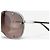 Dior by Galliano 2000s 'Dior Windshield 1' Aviator Wrap Sonnenbrille Silber - Ansicht 8