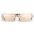 Miu Miu 2000s Rimless Shield Mask Wrap Sonnenbrille Golden - Ansicht 2