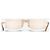 Miu Miu 2000s Rimless Shield Mask Wrap Sonnenbrille Golden - Ansicht 5