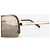 Miu Miu 2000s Rimless Shield Mask Wrap Sonnenbrille Golden - Ansicht 7