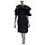 Magda Butrym schwarzes Mini-Kleid mit Rüschen und One-Shoulder Sz.38 gebraucht