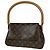 Borsa a tracolla Louis Vuitton Mini Looping Marrone Monogramma