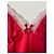 Vestido lencero Agent Provocateur rojo con ribete de encaje, talla Medium Blanco Roja - vista 3