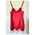 Vestido lencero Agent Provocateur rojo con ribete de encaje, talla Medium Blanco Roja - vista 6