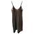 Calvin Klein Slip-Kleid mit schwarzer Spitzenborte small